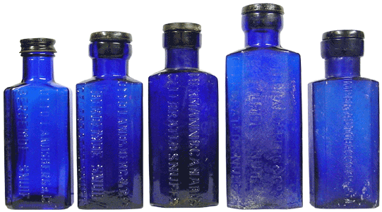 Old glass bottles value